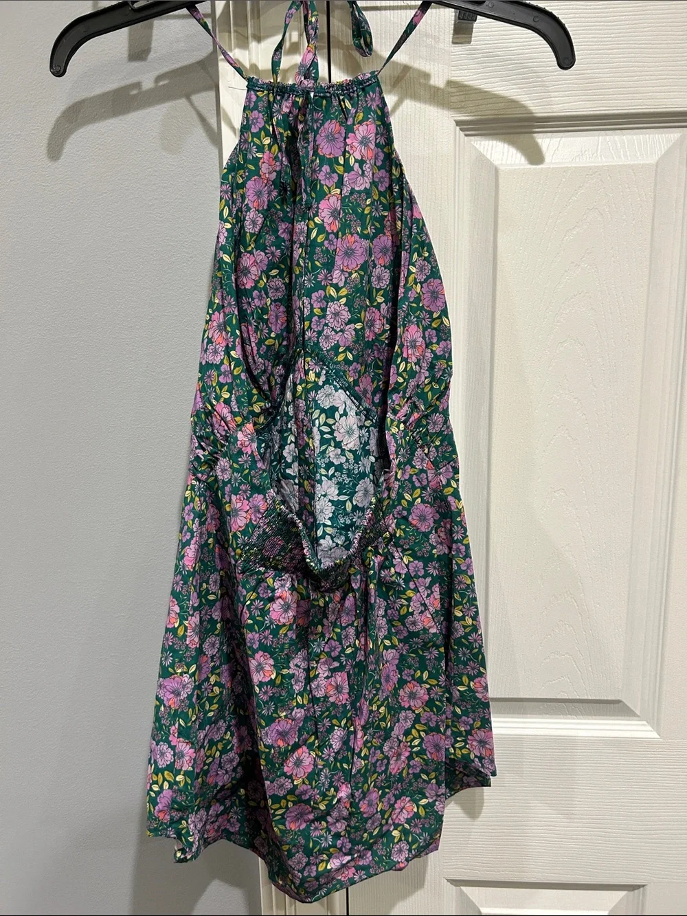 NWOT Free People Lyla Halter Tunic Top in Ditzy Floral Size XS Z448